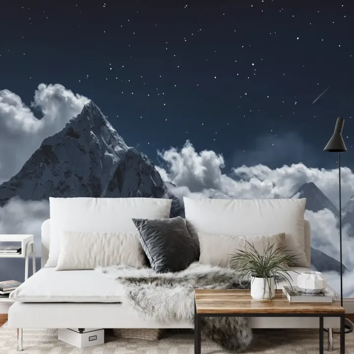 Fototapeta Góry – Nocny Krajobraz Himalajów z Mount Everest