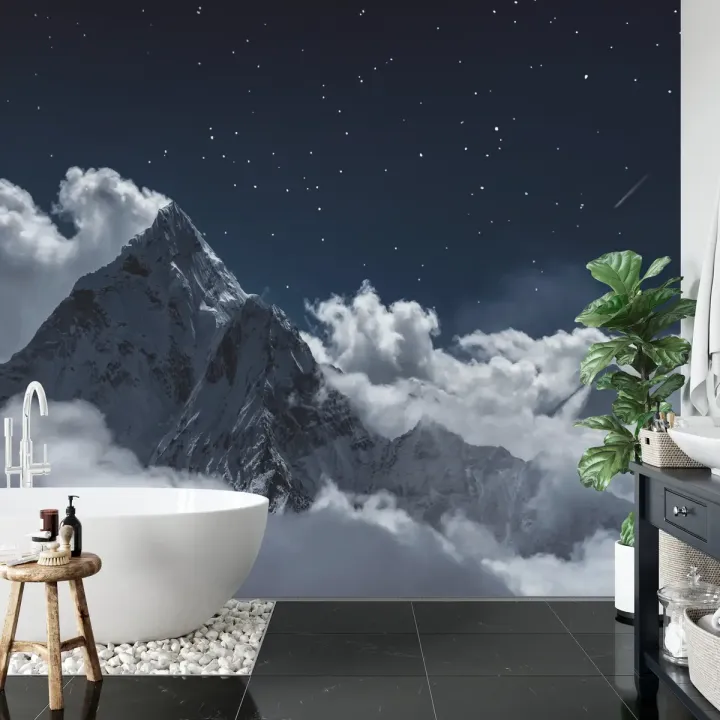 Fototapeta Góry – Nocny Krajobraz Himalajów z Mount Everest