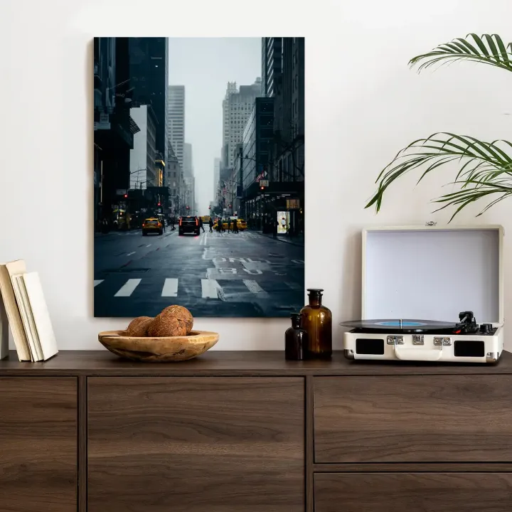 Plakat Mglisty Nowy Jork O Poranku – Poranna Mgła nad Manhattanem