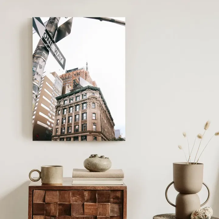 Plakat Drogowskaz Na Ulicy Nyc – Manhattan i Architektura Miejska