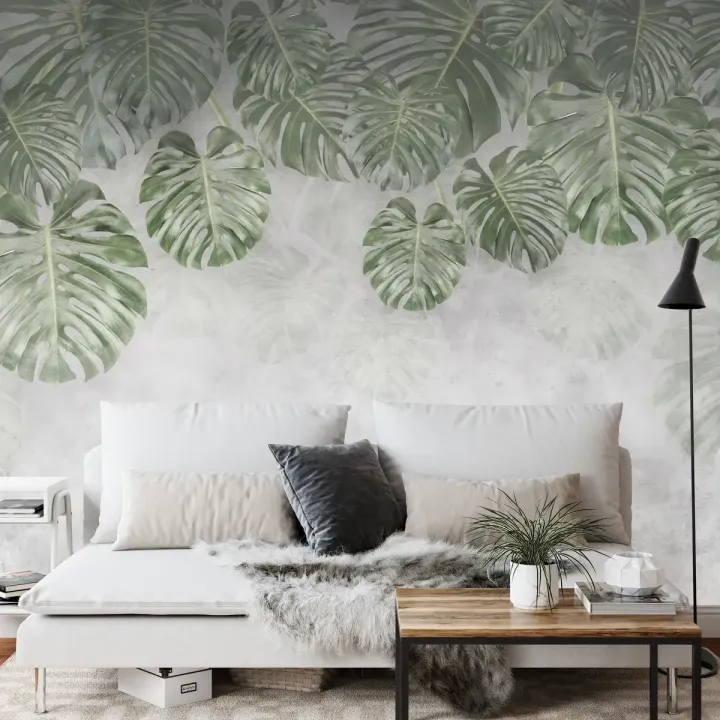 Fototapeta Tropical Trees And Leaves – Tropikalna Dżungla i Liście Monstera
