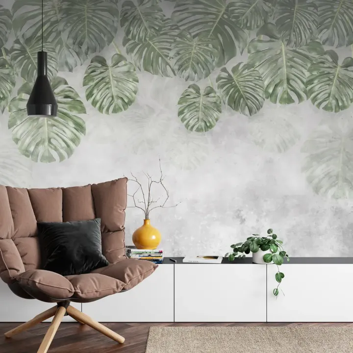 Fototapeta Tropical Trees And Leaves – Tropikalna Dżungla i Liście Monstera