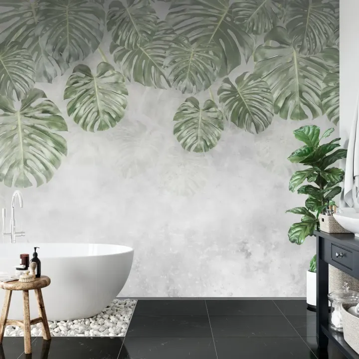 Fototapeta Tropical Trees And Leaves – Tropikalna Dżungla i Liście Monstera
