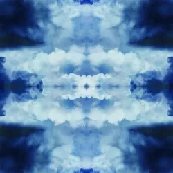 Fototapeta Okrągła Chmura – Abstrakcja Geometryczna i Symetria Nieba