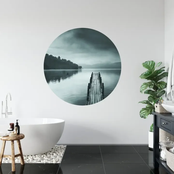 Fototapeta Widok Na Jezioro – Spokojny Krajobraz z Molo