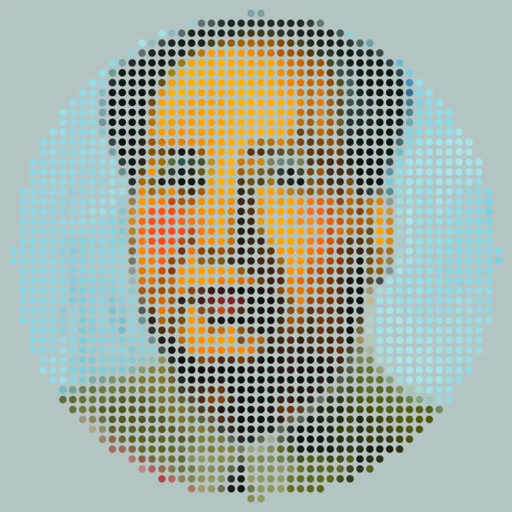 Fototapeta Okrągła Ikona Mao – Pop-art i Kult Jednostki – produkt