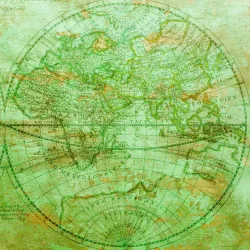 Fototapeta Okrągła Mappa Mundi – Antyczna Mapa Świata i Kartografia