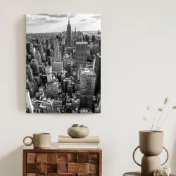 Plakat Nowy Jork – Skyline Manhattanu i Most Brookliński