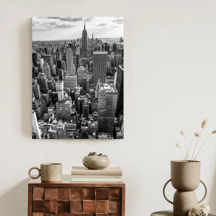Plakat Nowy Jork – Skyline Manhattanu i Most Brookliński