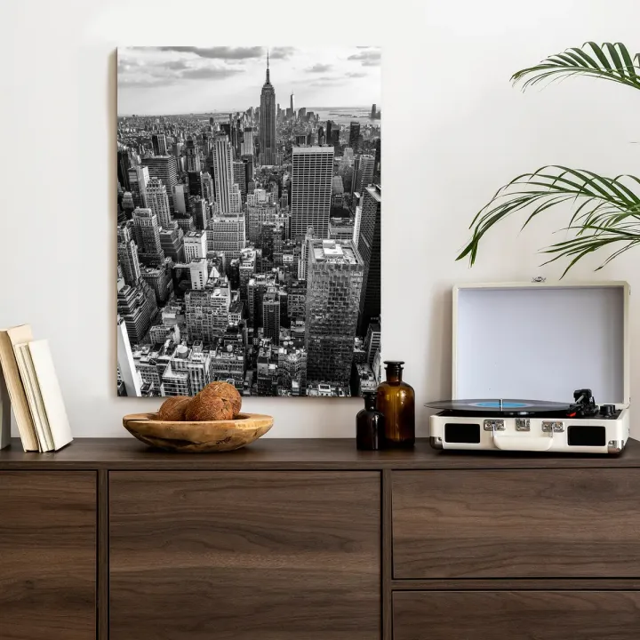 Plakat Nowy Jork – Skyline Manhattanu i Most Brookliński