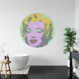 Fototapeta Okrągła Ikona Marilyn – Marilyn Monroe w Stylu Pop-Art