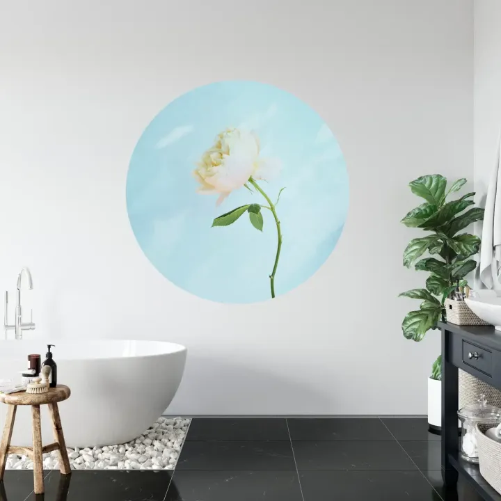 Fototapeta Pastelowa Róża – Kwiatowy Bukiet w Naturze