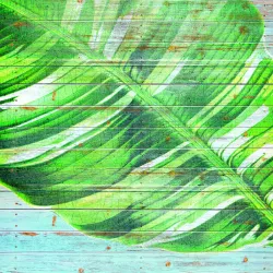 Fototapeta Okrągła Deski Wyspy – Tropikalny Klimat i Plaże