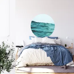 Fototapeta Okrągła Między Falami – Oceaniczna Głębia i Siła Natury
