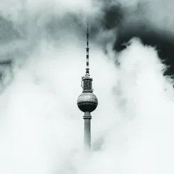 Fototapeta Okrągła Berlin – Wieża Telewizyjna i Skyline Metropolii