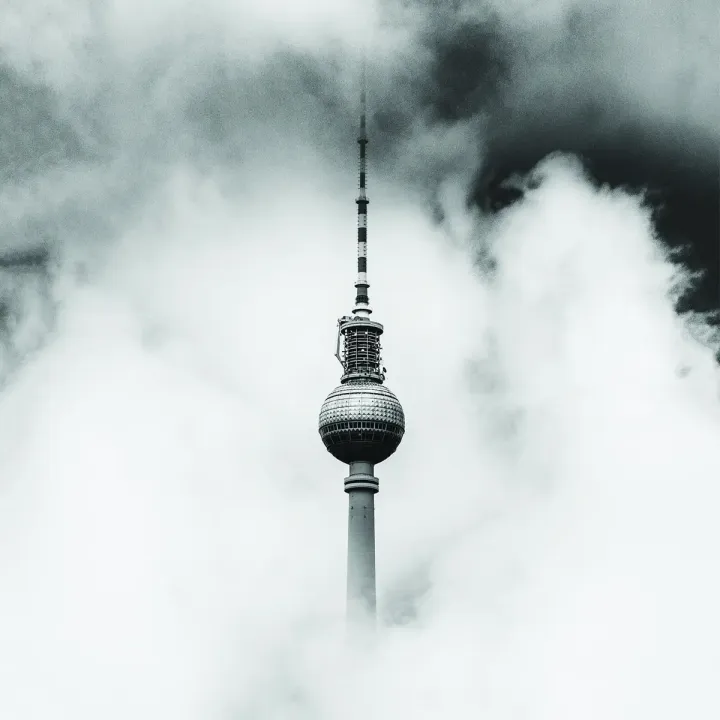 Fototapeta Okrągła Berlin – Wieża Telewizyjna i Skyline Metropolii – produkt