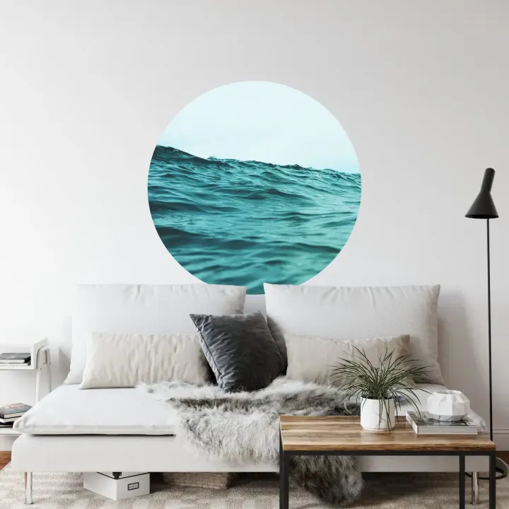 Fototapeta Okrągła Między Falami – Oceaniczna Głębia i Siła Natury