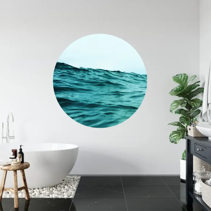 Fototapeta Okrągła Między Falami – Oceaniczna Głębia i Siła Natury