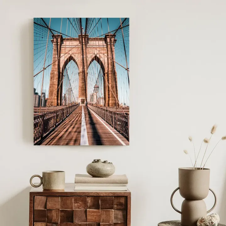 Plakat Most Brookliński – Manhattan i Skyline Nowego Jorku