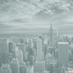 Fototapeta Okrągła Nowy Jork – Skyline Manhattanu w Półtonach