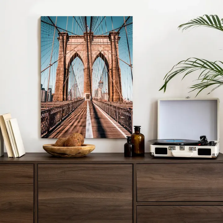Plakat Most Brookliński – Manhattan i Skyline Nowego Jorku