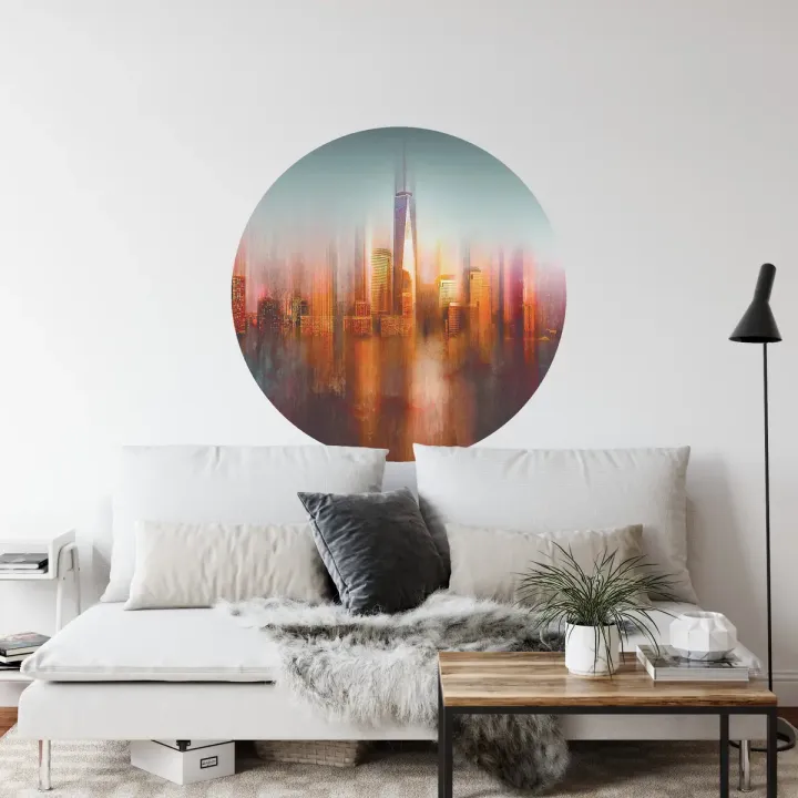 Fototapeta Okrągła Za Oknem – Miejska Architektura i Przestrzeń