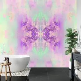 Fototapeta Kwadratowa Motyl – Abstrakcja Geometryczna z Kolorowymi Plamami