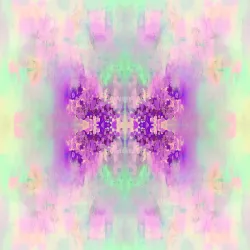 Fototapeta Kwadratowa Motyl – Abstrakcja Geometryczna z Kolorowymi Plamami