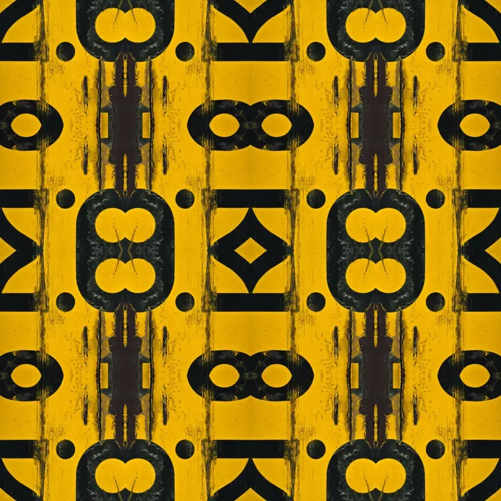 Fototapeta Abstrakcja Geometryczna – Industrialny Wzór z Żółtym Akcentem – produkt