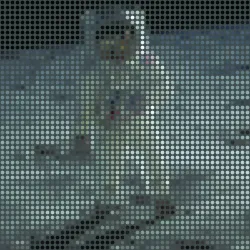 Fototapeta Kwadratowa Ikona Buzz – Abstrakcja Geometryczna w Stylu Minimalistycznym