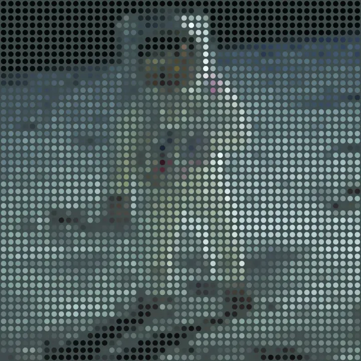 Fototapeta Kwadratowa Ikona Buzz – Abstrakcja Geometryczna w Stylu Minimalistycznym – produkt