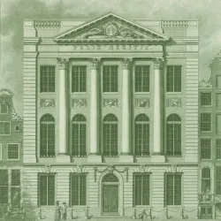 Fototapeta Kwadratowa Feliks Meritis – Architektura Klasycystyczna z Fasadą Kolumn