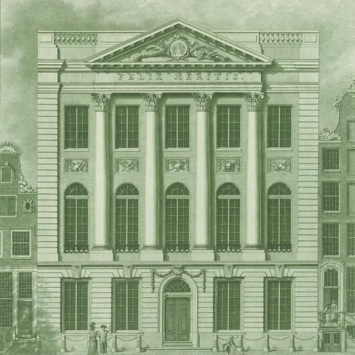Fototapeta Kwadratowa Feliks Meritis – Architektura Klasycystyczna z Fasadą Kolumn – produkt