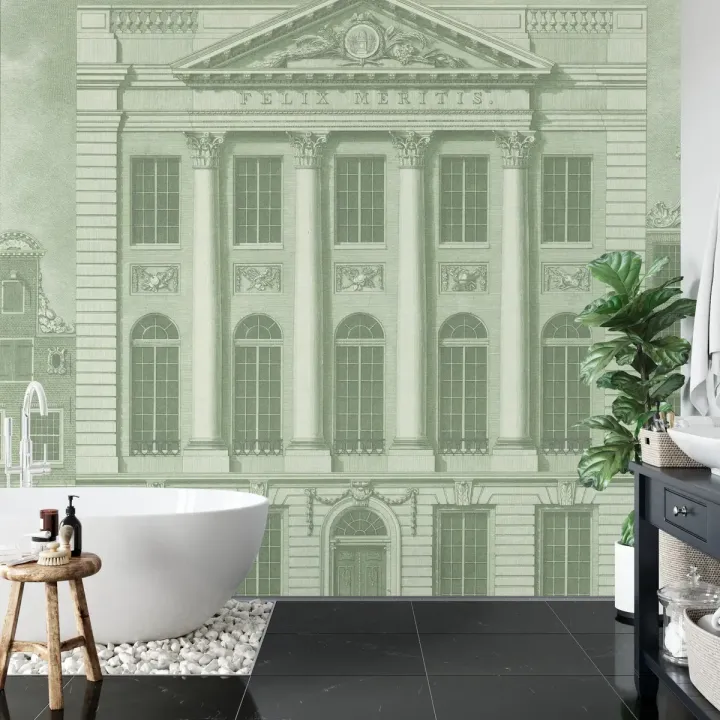 Fototapeta Kwadratowa Feliks Meritis – Architektura Klasycystyczna z Fasadą Kolumn