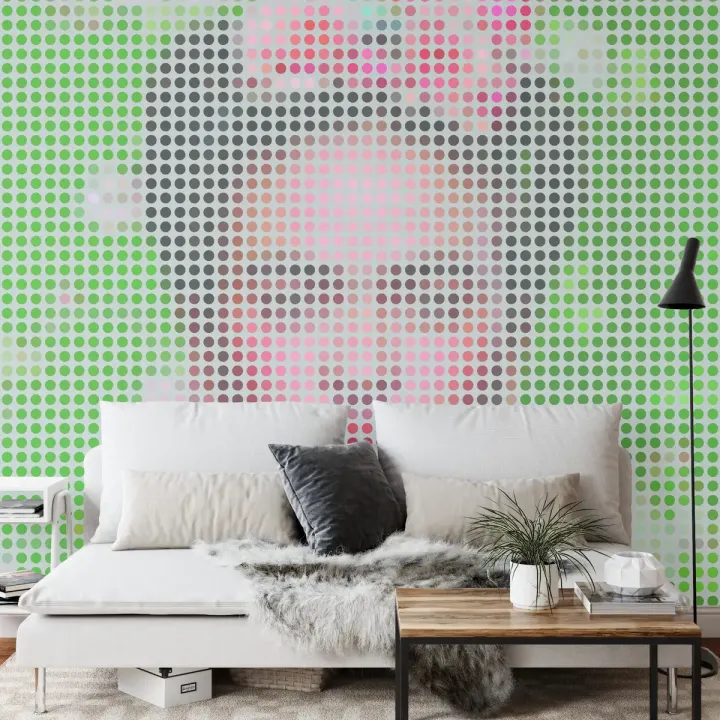 Fototapeta Kwadratowa Ikona Frida – Abstrakcja Geometryczna w Stylu Pop-Art