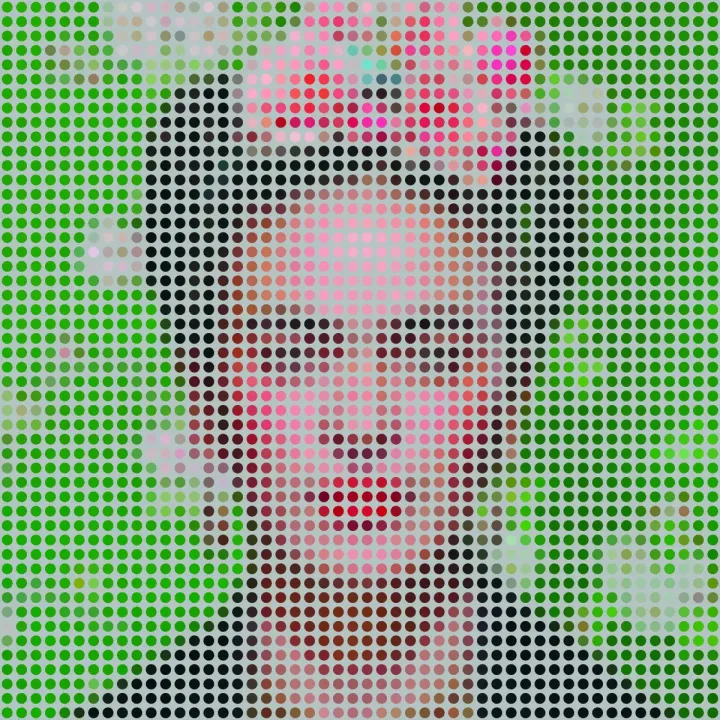 Fototapeta Kwadratowa Ikona Frida – Abstrakcja Geometryczna w Stylu Pop-Art – produkt