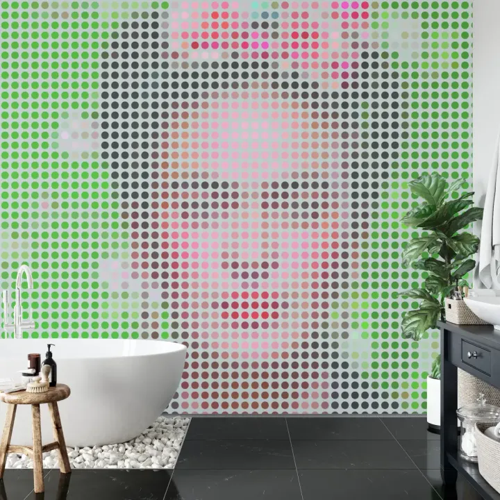 Fototapeta Kwadratowa Ikona Frida – Abstrakcja Geometryczna w Stylu Pop-Art
