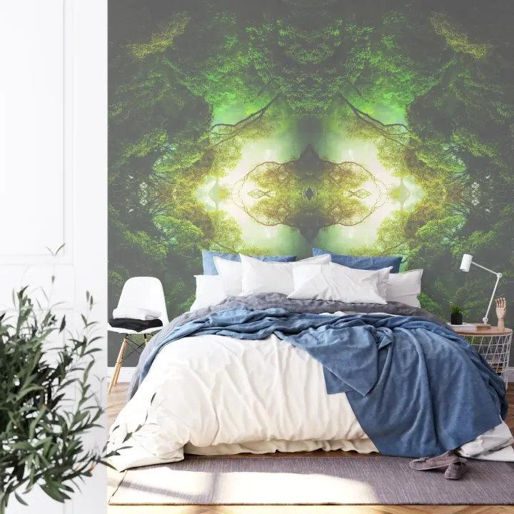 Fototapeta Las – Leśna Cisza i Zielona Natura