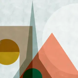 Fototapeta Kwadratowa Blox Paryż – Abstrakcja Geometryczna i Sztuka Nowoczesna