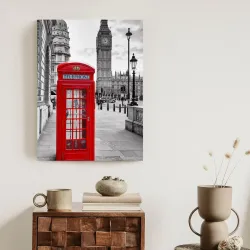 Plakat Czerwona Budka Telefoniczna – Londyn i Big Ben