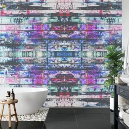 Fototapeta Miejski Kalejdoskop – Abstrakcja Geometryczna i Symetria