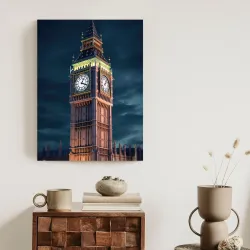 Plakat Londyn Nocą – Big Ben i Architektura Gotycka