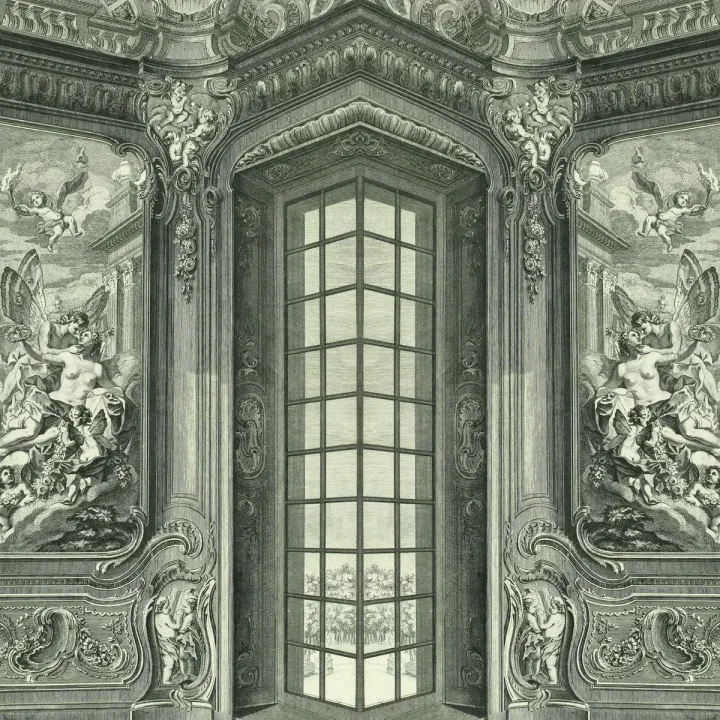 Fototapeta Kwadratowa Wytworny Salon – Styl Klasyczny i Architektura Wnętrz – produkt