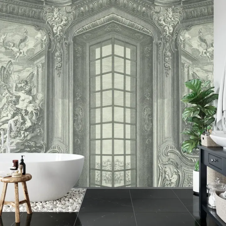 Fototapeta Kwadratowa Wytworny Salon – Styl Klasyczny i Architektura Wnętrz