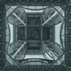 Fototapeta Wieża Eiffla – Architektura Paryża z Lotu Ptaka