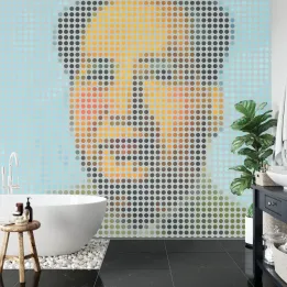 Fototapeta Kwadratowa Ikona Mao – Portret Mao Zedonga w Stylu Pop-Art
