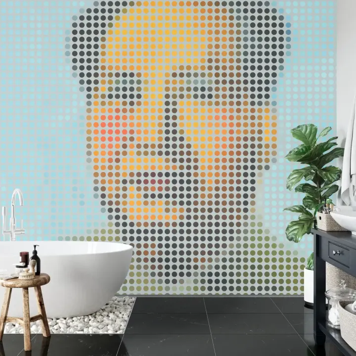Fototapeta Kwadratowa Ikona Mao – Portret Mao Zedonga w Stylu Pop-Art