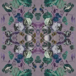 Fototapeta Kwadratowa Kaleidabluma – Abstrakcja Geometryczna w Negatywie