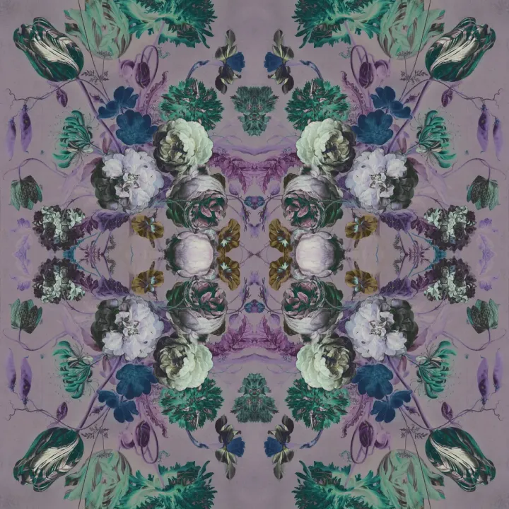Fototapeta Kwadratowa Kaleidabluma – Abstrakcja Geometryczna w Negatywie – produkt