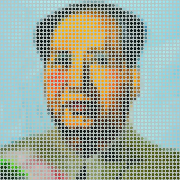 Fototapeta Kwadratowa Ikona Mao – Portret Mao Zedonga w Stylu Pop-Art – produkt
